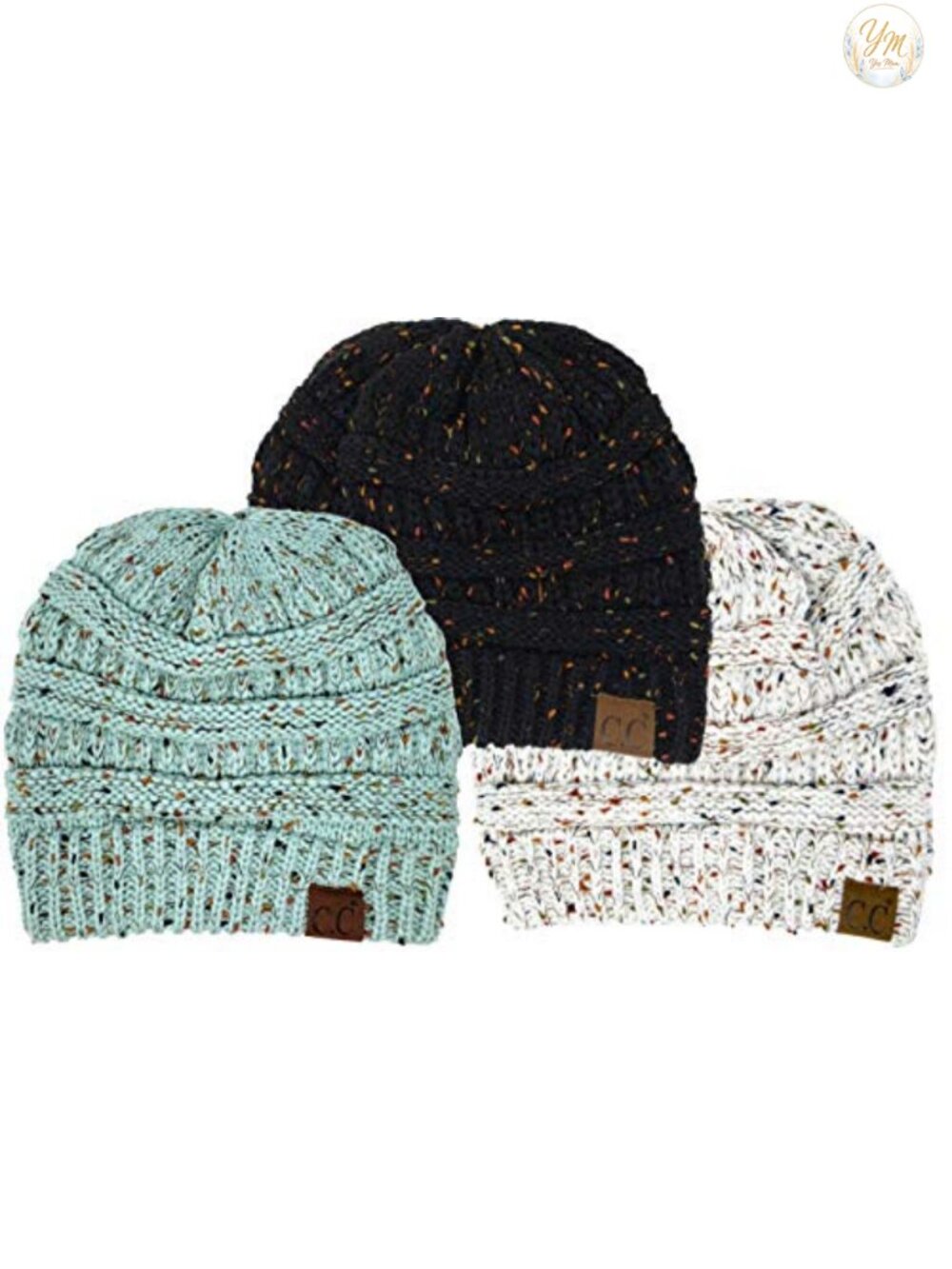 Confetti Knit Beanie Ultra Soft Cozy Winter Hat One Size Fits Most
